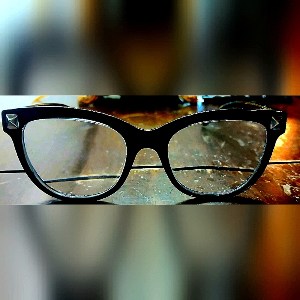 Valentino Glossy Black Eyewear FRAMES ONLY